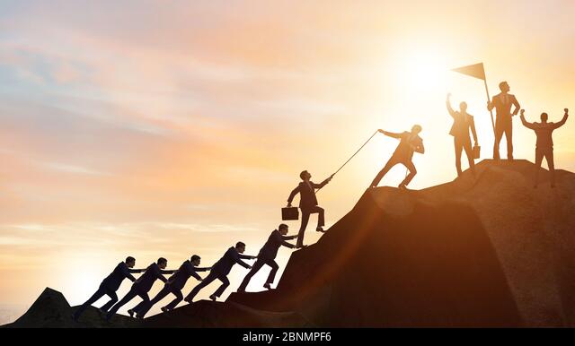 Teamwork climbing