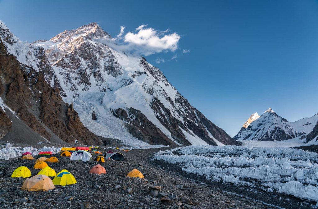 High altitude camp