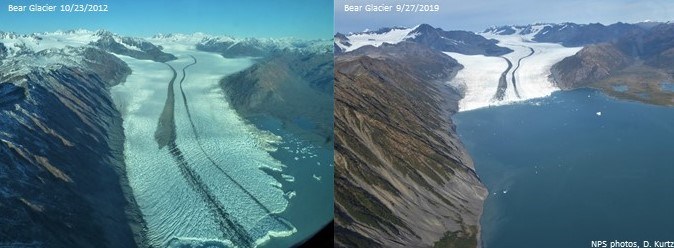 Glacier recession